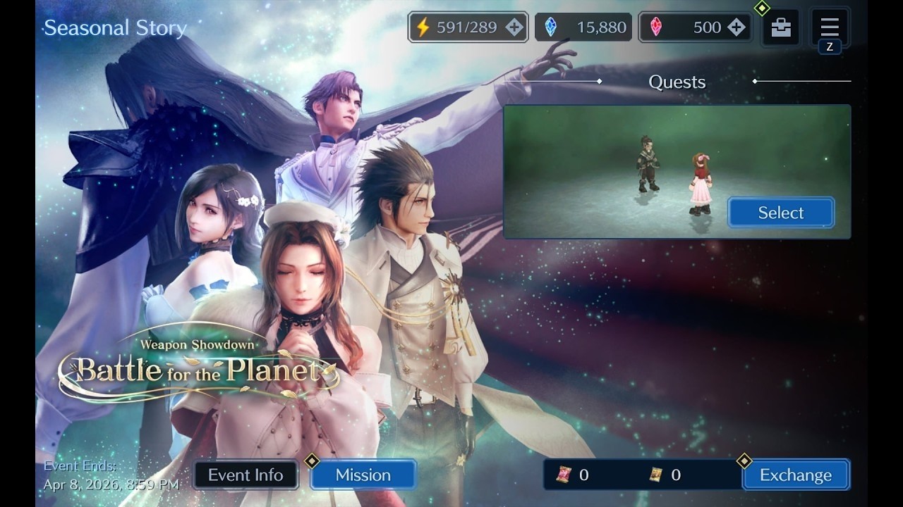 Weapon Showdown: Battle for the Planet - #FF7EC FFVII Ever Crisis 2.5 Anniversary Event 2/2