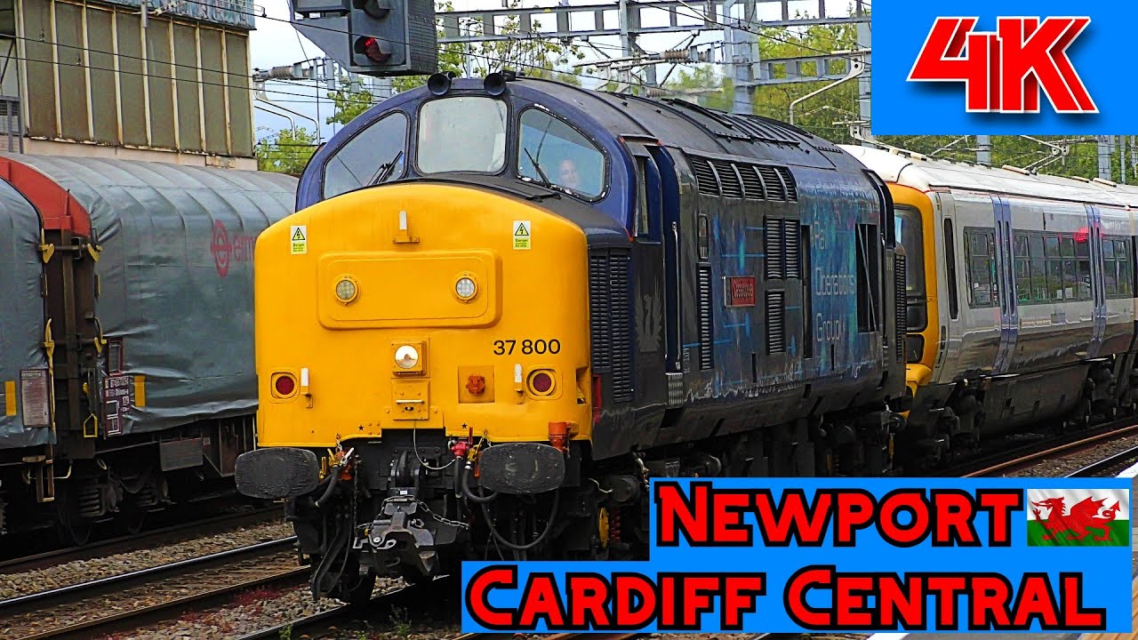 Trains at Newport and Cardiff Central 14.8.2025
