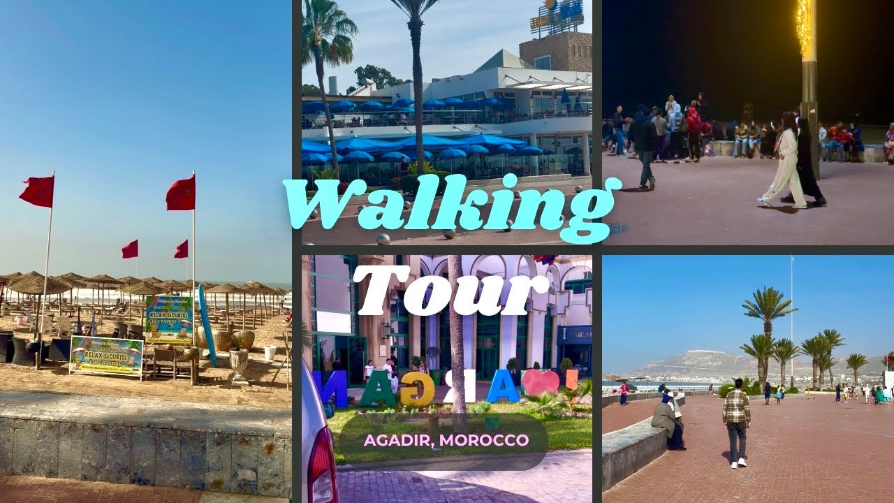 The Real 4K UHD Agadir City Walking Tour 2025 Morocco