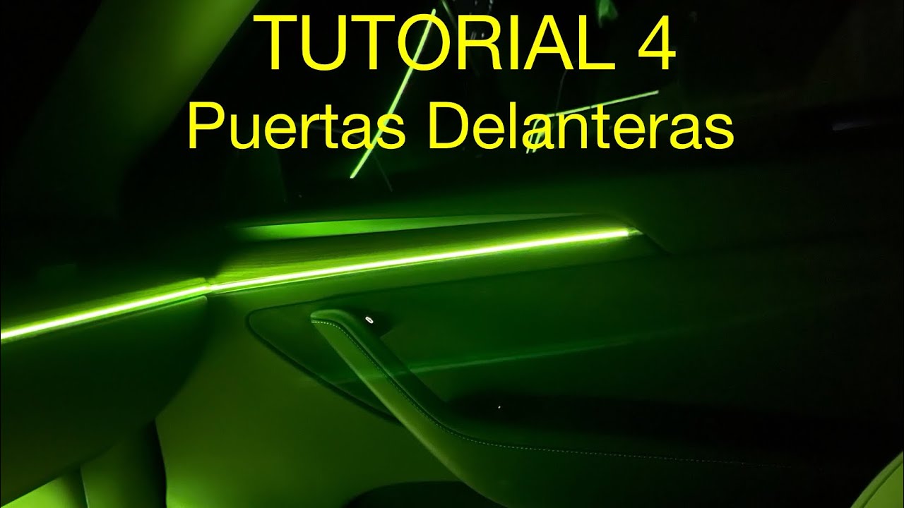 Tesla Model Y Instalación Luces Ambiente Tutorial 04