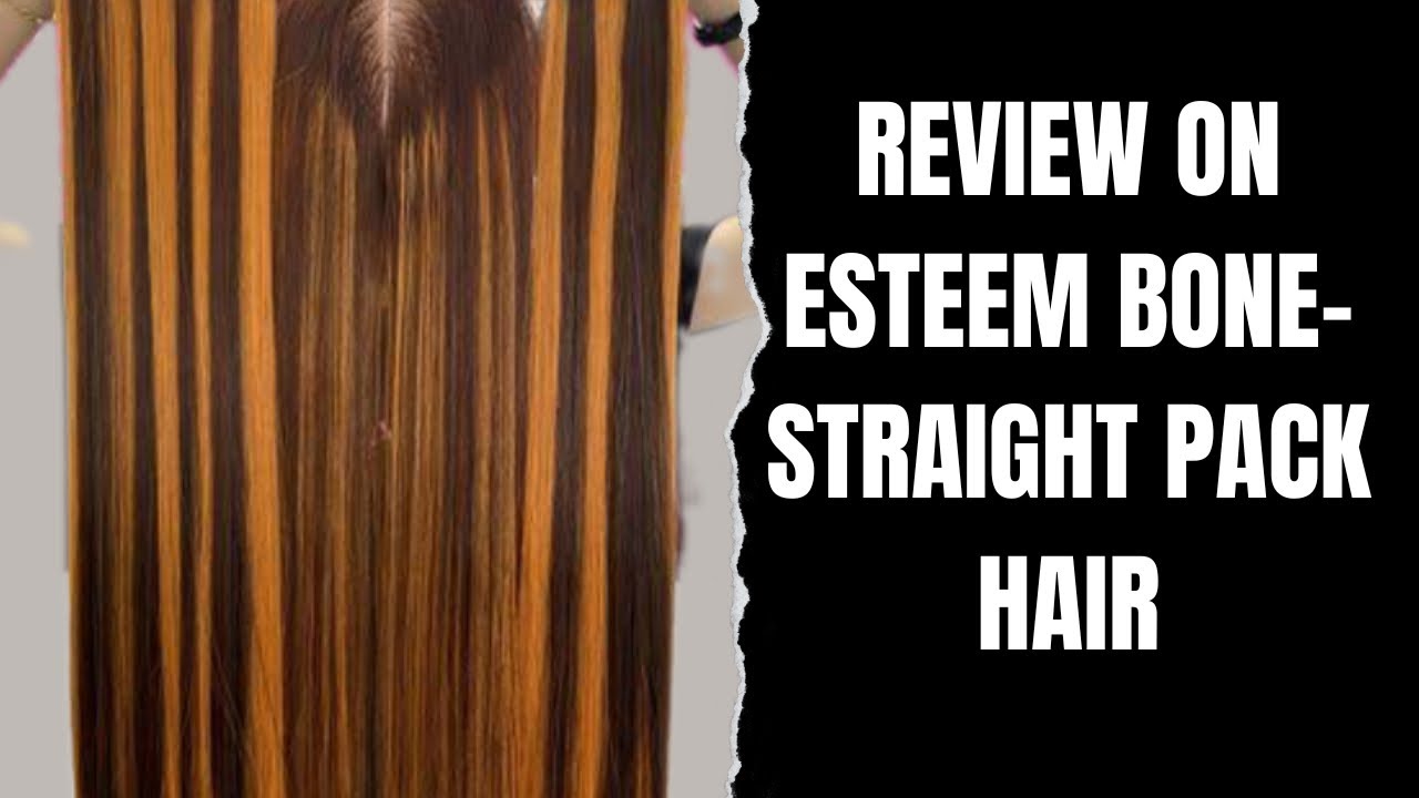 My honest review on Esteem Bone-straight packet hair.Things you should know before buying it#youtube