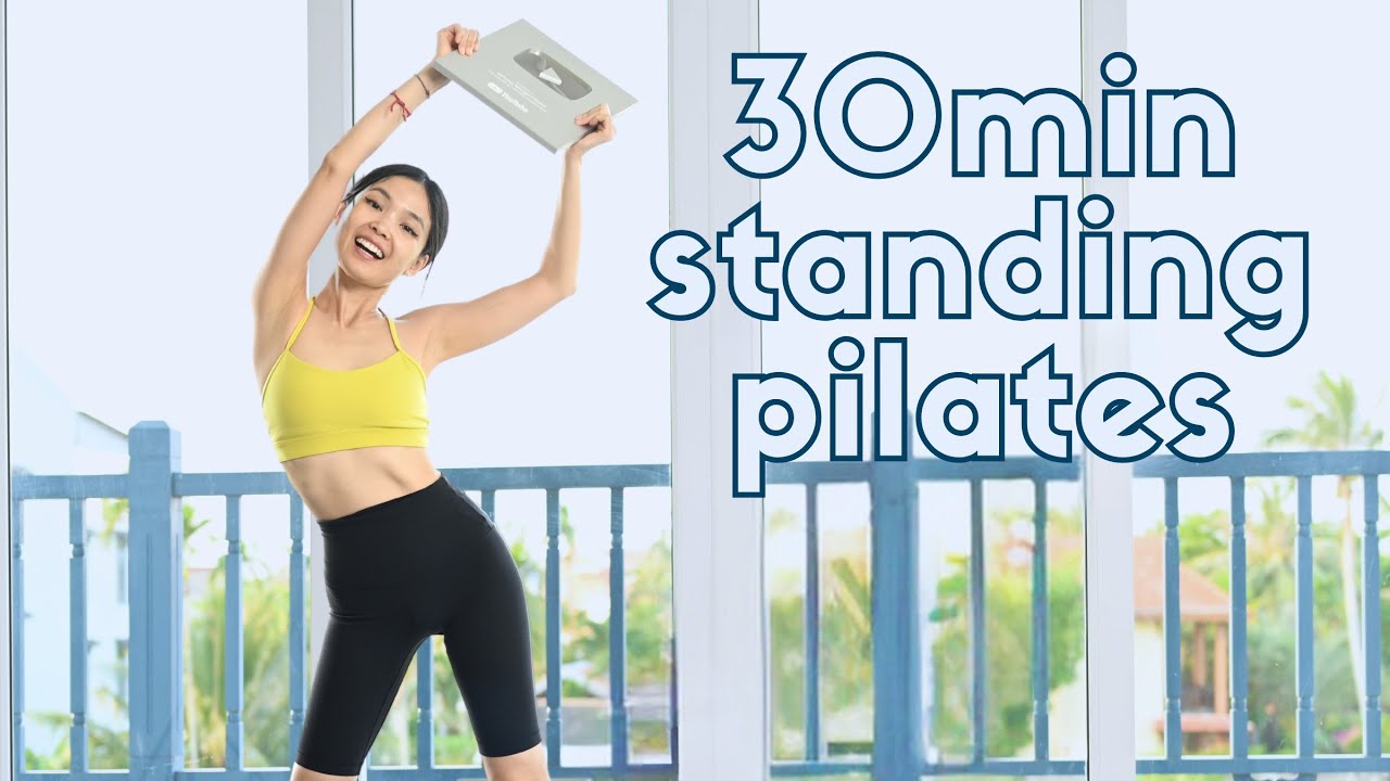 30 MINUTE STANDING PILATES WORKOUT | Beautiful Full Body with Weights