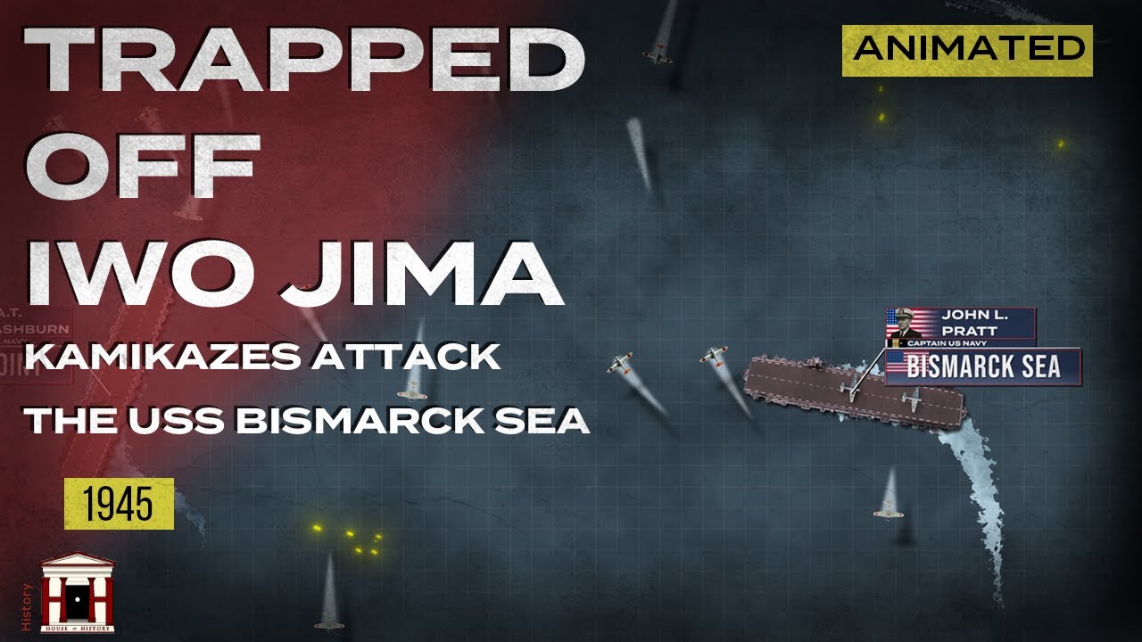 When Kamikazes Broke Through: The Final Hours of USS Bismarck Sea, 1945 - Animated