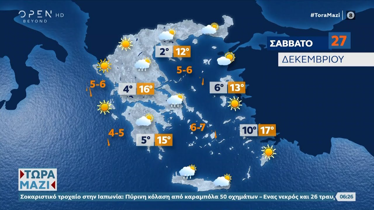 &Kappa;&alpha;&iota;&rho;ό&sigmaf; 27/12/2025: Ή&pi;&iota;&epsilon;&sigmaf; &kappa;&alpha;&iota;&rho;&iota;&kappa;έ&sigmaf; &sigma;&upsilon;&nu;&theta;ή&kappa;&epsilon;&sigmaf; &gamma;&iota;&alpha; &sigma;ή&mu;&epsilon;&rho;&alpha; | OPEN TV