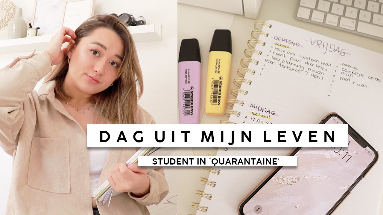 Een dag als student in ‘quarantaine’ | VLOG