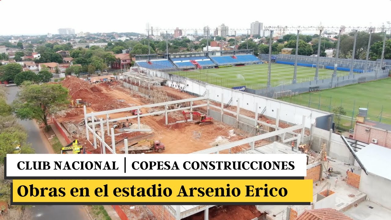 El Club Nacional avanza en la construcción de su nueva gradería