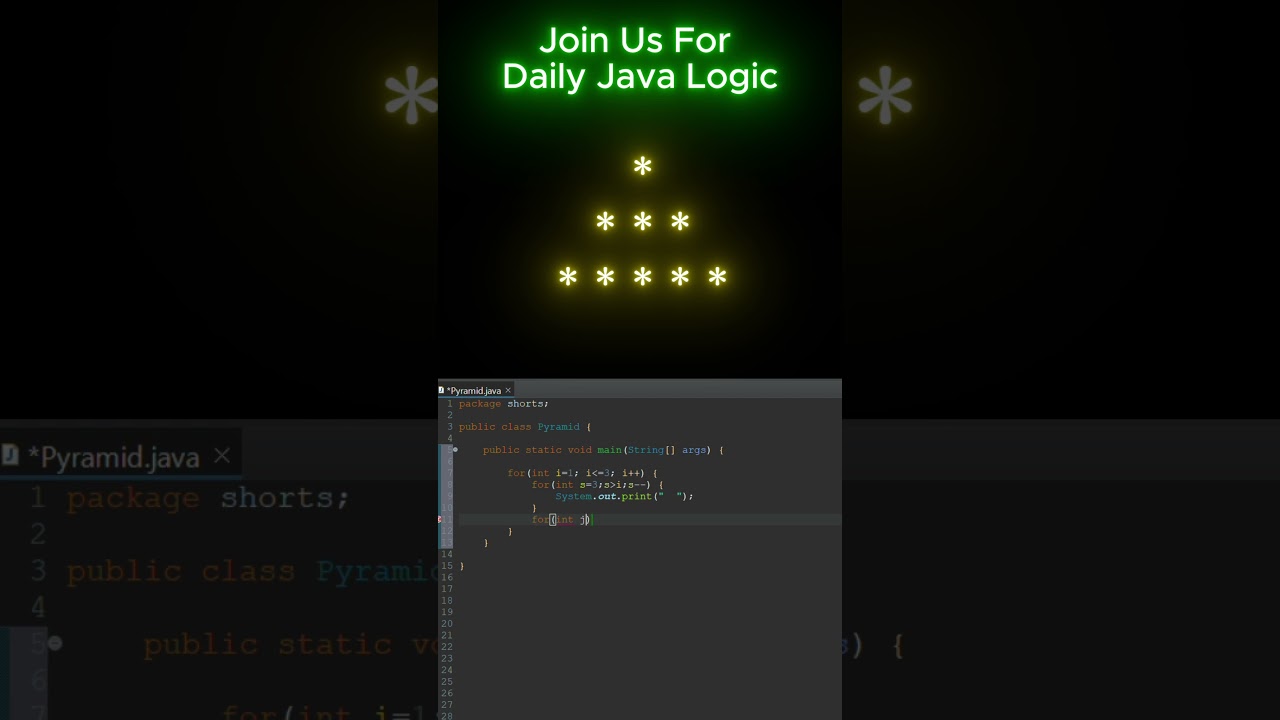 🔥 Java Pattern Program | Interview Level Logical Programming | CodexTiger 