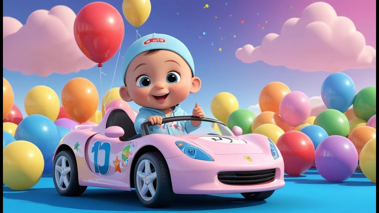 Counting Cars Race | Fun Learning & Action Song for Toddlers