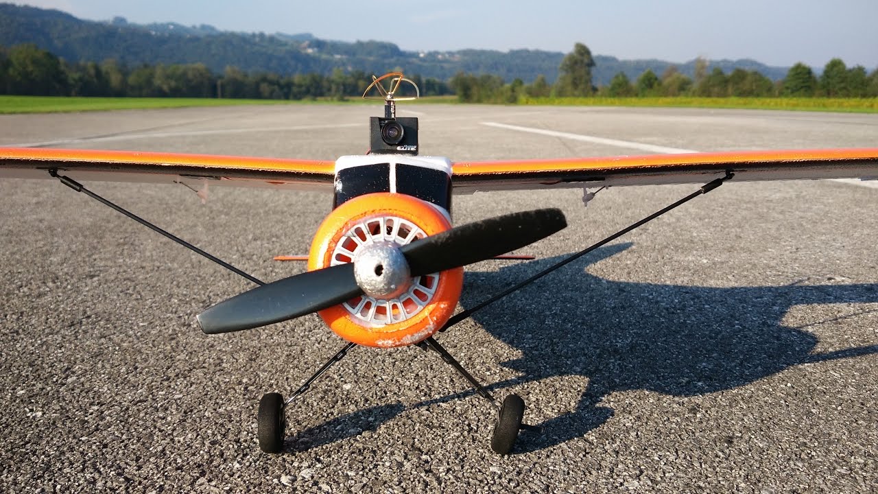 Micro FPV RC plane with full stabilization for 100 USD