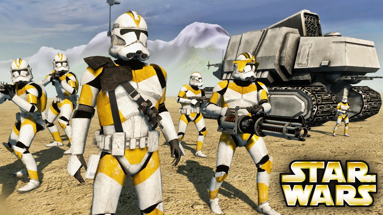 TOTAL ANNIHILATION: 212th Battalion vs Droid Army - Star Wars Men of War Cinematic Battle (4K)