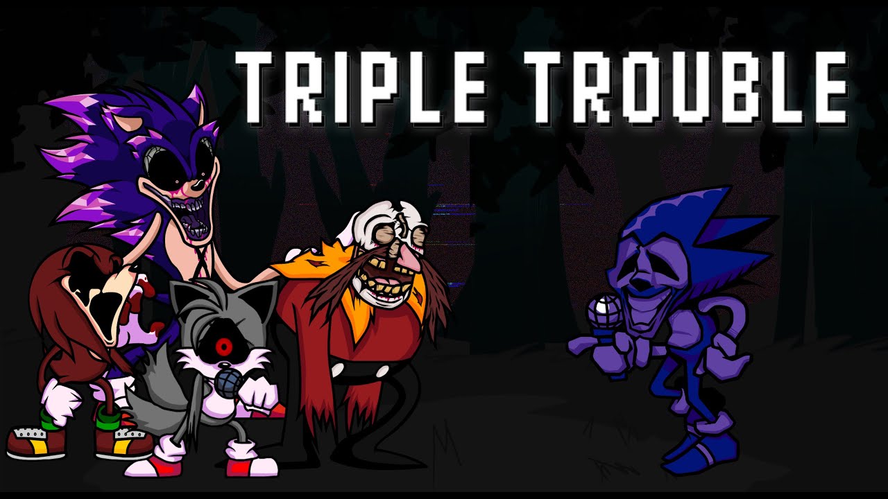 FNF Triple Trouble but Majin Sonic Sings it!
