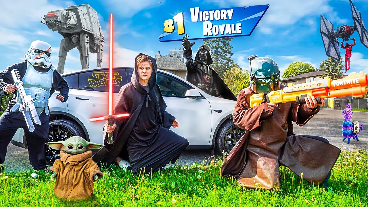 FORTNITE x STAR WARS В РЕАЛЬНОЙ ЖИЗНИ! 24-часовая королевская битва!