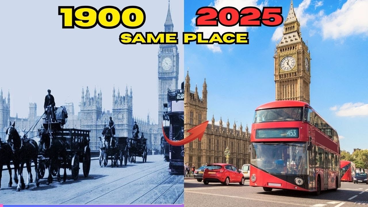 London 1900s vs 2025 | Then and Now
