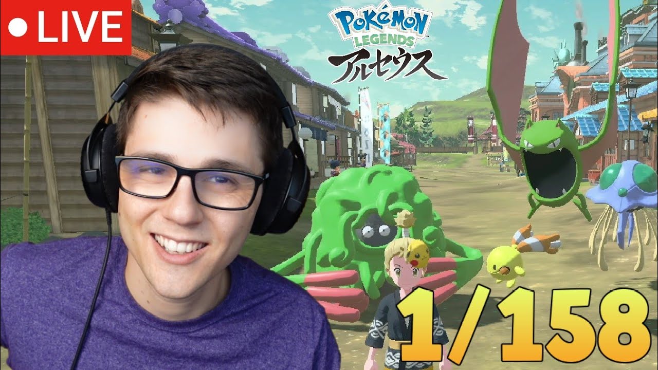LIVE - ALPHA SHINY Hunting! - SHINY CHARM - Massive Outbreaks -Pokemon Legends Arceus