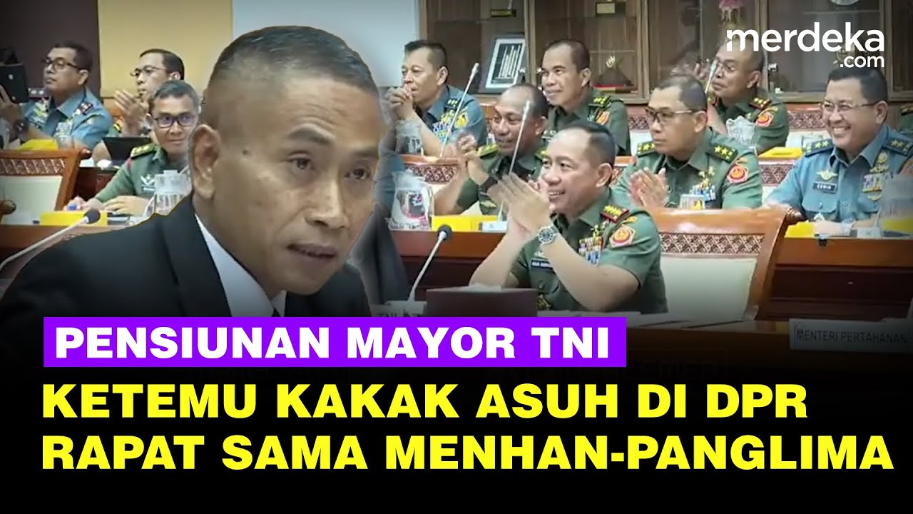 Momen Anggota DPR Pensiun Mayor TNI Ketemu Kakak Asuh Rapat dengan Menhan-Panglima Agus