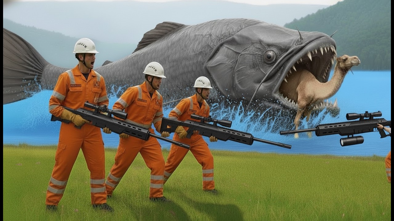 Terrifying Fish Attack on Camel | Incredible Rescue Operation | Rescue team saves camel