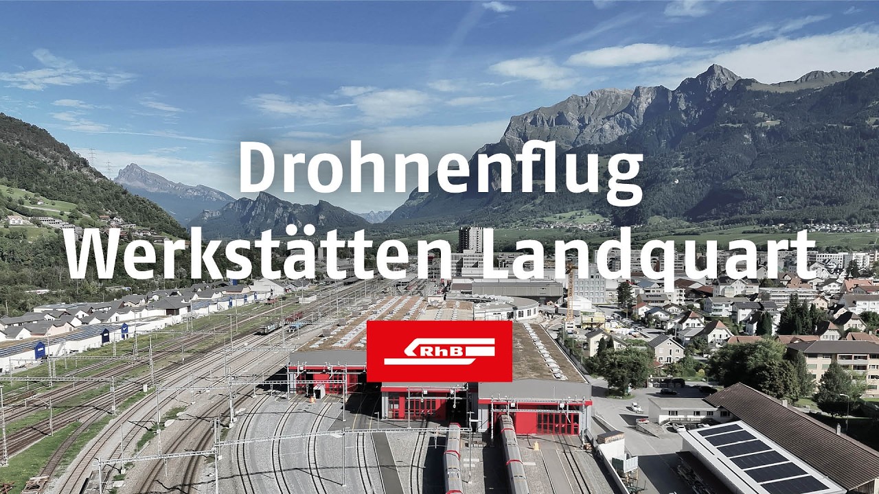 Im Innersten der RhB: FPV Flug durch die Werkst&auml;tten in Landquart
