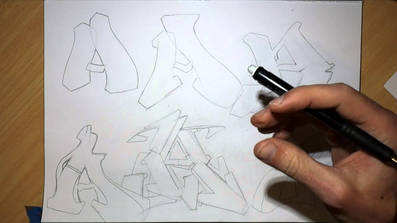 Tips and tricks for designing and sketching letters.