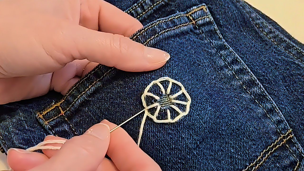 🧵 4 Beautiful Stitches to Fix Holes on Clothes | 😱 No Skills Required 
