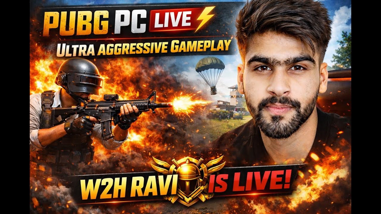 PUBG PC LIVE 🎮 PUBG PC NEW UPDATE  | W2H RAVI IS LIVE