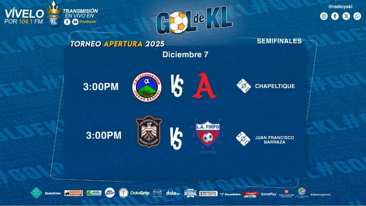 🔴Goool de KL | Semifinales de Ida Torneo Apertura 2025 | 7-12-25