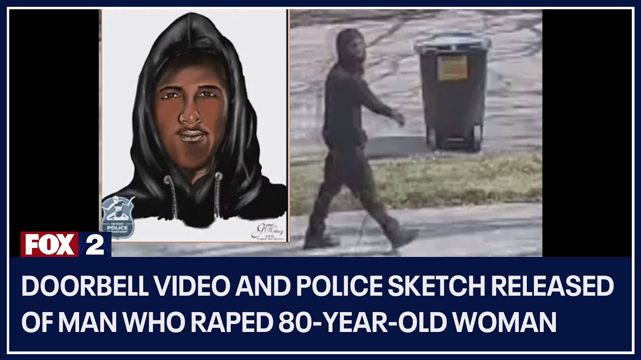 Doorbell video and police sketch released of man who raped 80-year-old woman