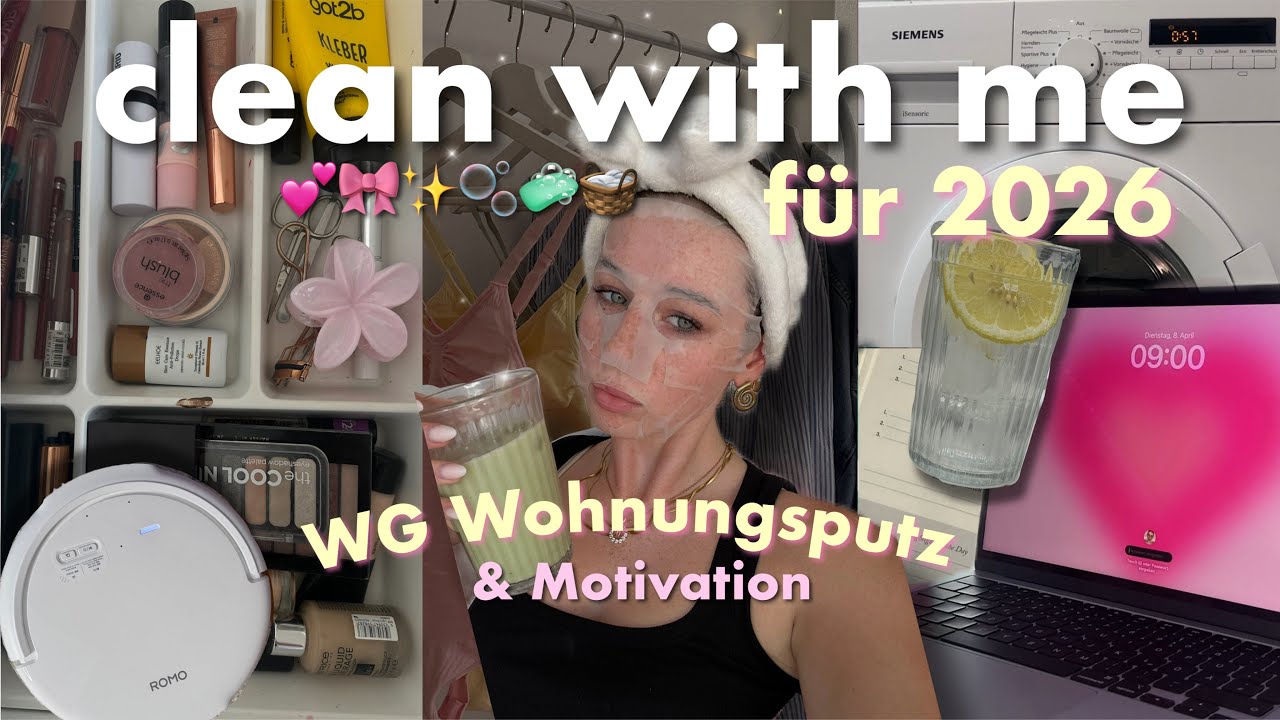 clean with me 🫧🧼🎀 WG Wohnungsputz & Motivation f&uuml;r das neue Jahr 2026