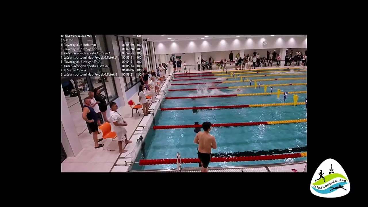Podaří se?🥇 1. místo 4x50m Kraulová štafeta KPŽ Karviná 2025 #LSKFM