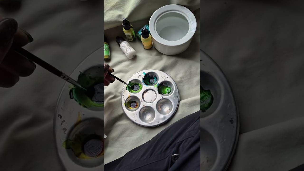 Why didn't we do this sooner?!Stained glass windows faded #fyp #stainedglass #diy #alcoholink #fyp 