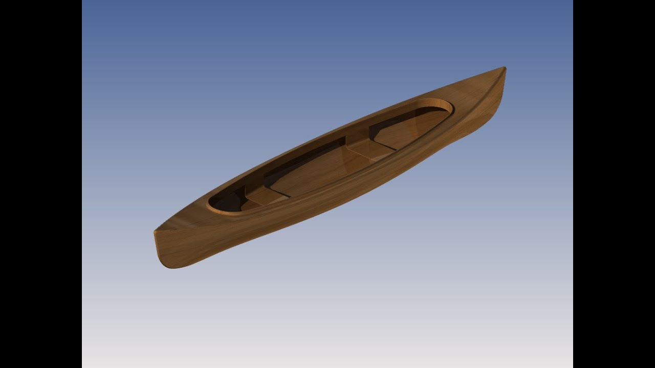 TopSolid7 - Surface Modeling Canadian Canoe