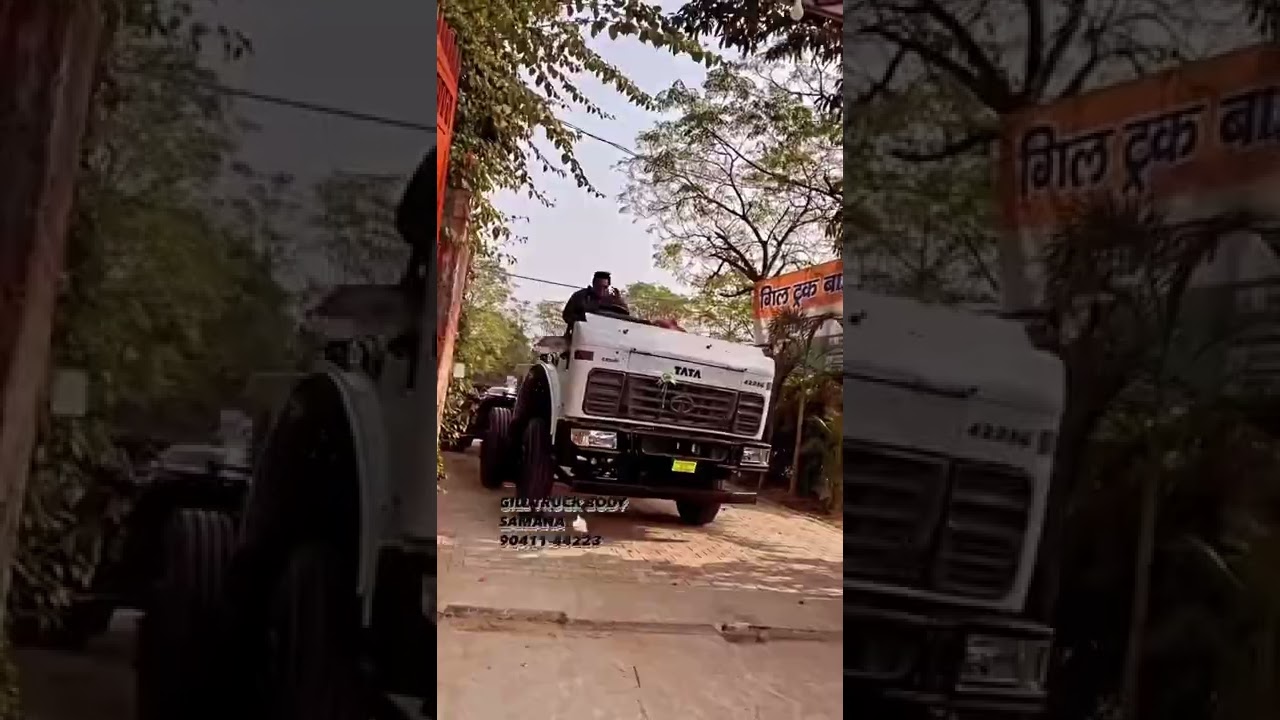 Driving trucks at gill truck body works punjab 😎😎😎