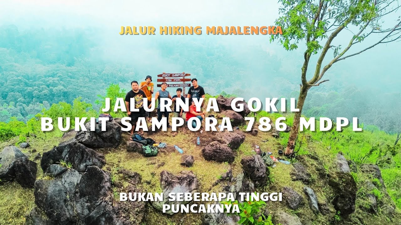 Menakjubkan Hiking Bukit Sampora 786 MDPL, Jalur Hiking Baru di Majalengka