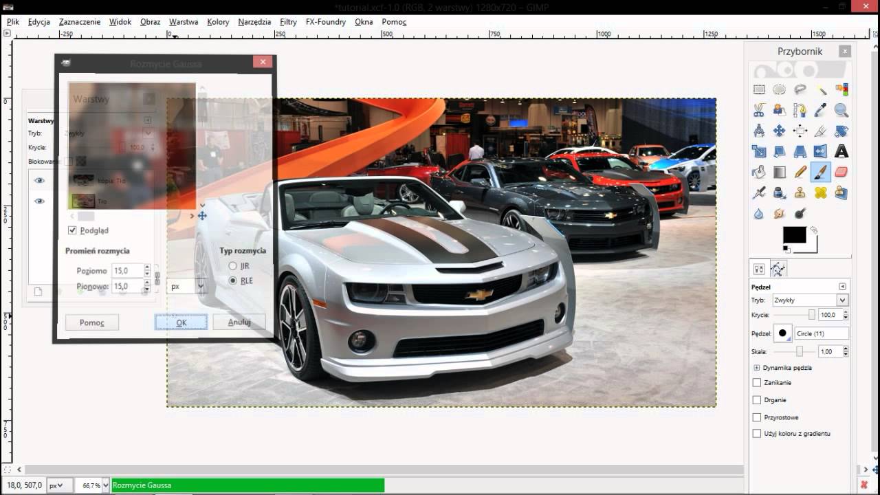 GIMP Tutorial - Selektywne Rozmycie