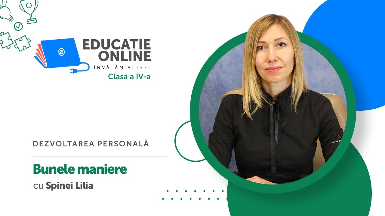 ezvoltarea personală, Clasa a IV-a, Bunele maniere