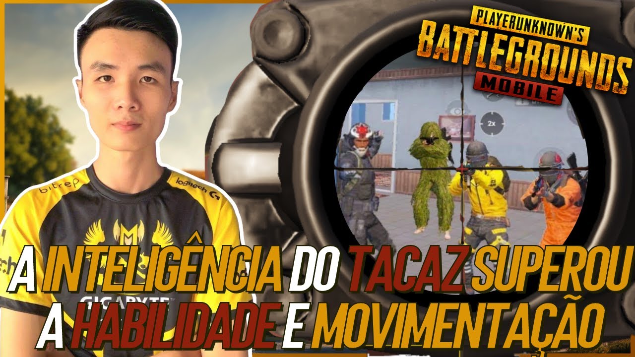 TACAZ PUBG MOBILE ANÁLISE DA INTELIGÊNCIA NA GAMEPLAY COM DICAS E REACT