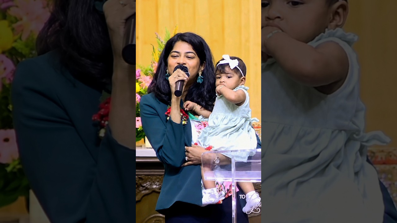 Stella ramola and Daniel Davidson, singing visuvasam song coverup, Bethany cute #jesus #stellaramola