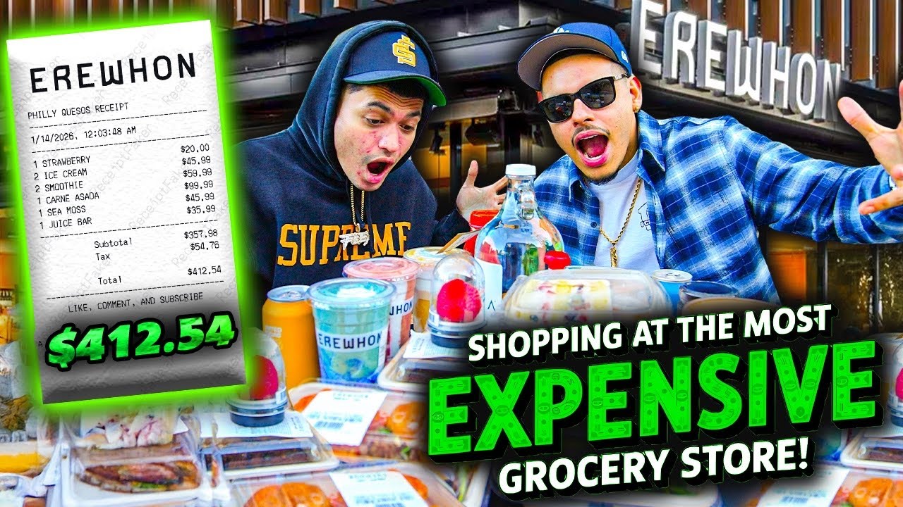 EATING AT THE MOST EXPENSIVE GROCERY STORE IN THE WORLD!