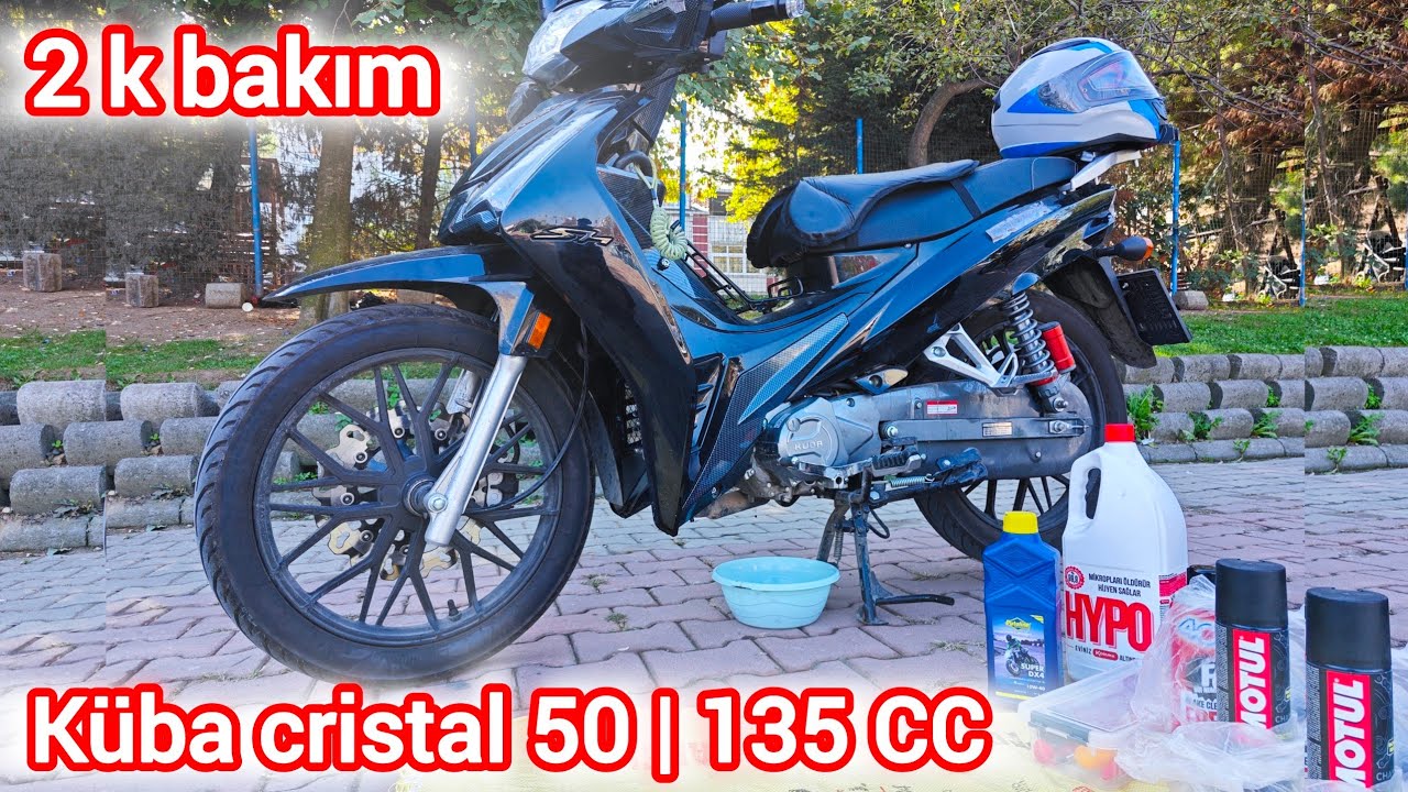 Küba cristal 50 | 135 CC | 2 k bakım zincir temizliği ve yağlama #apache_rtr #kubamotor #motovlog