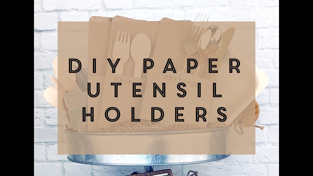 DIY Paper Utensil Holders