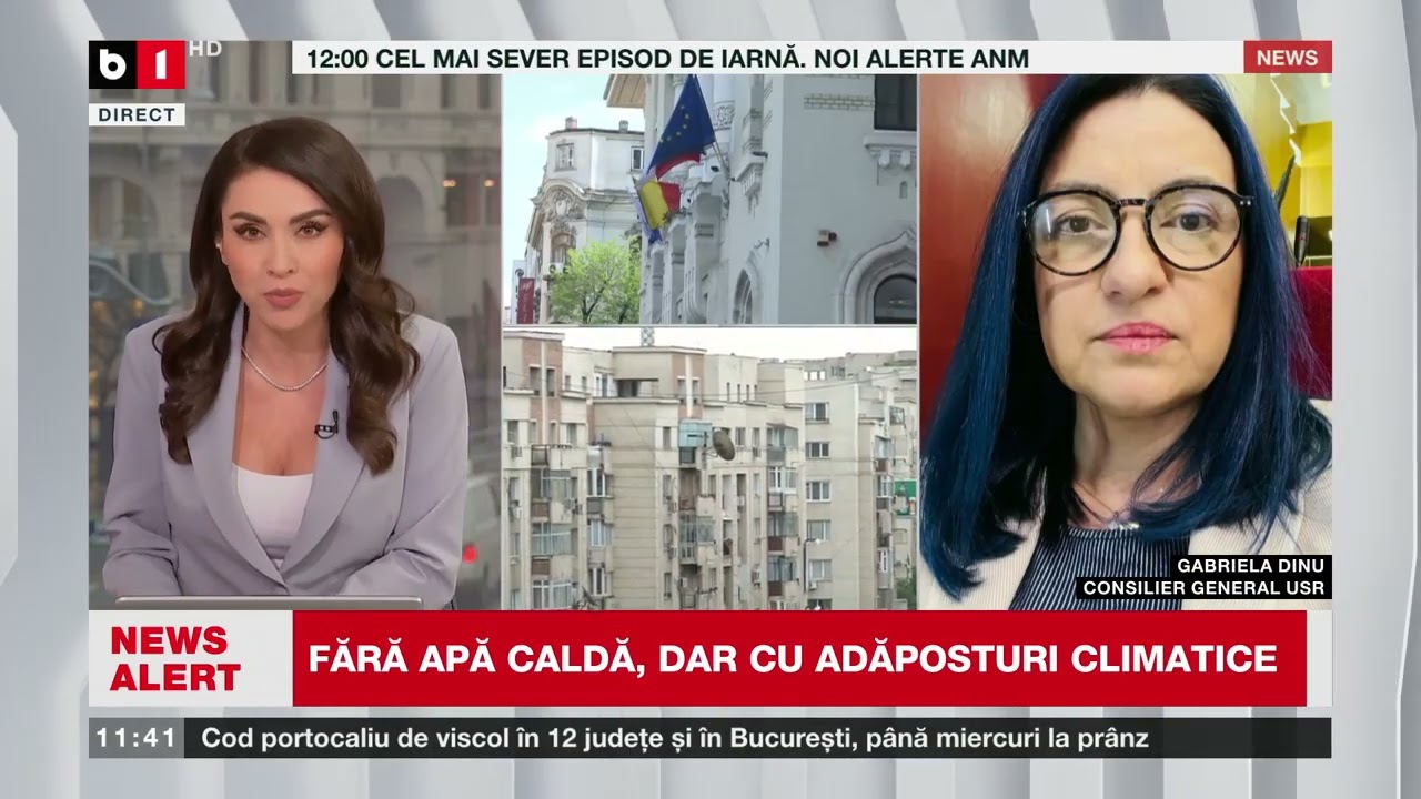 G. DINU, CONSILIER GENERAL USR, DESPRE PROPUNERE 80 DE SPAȚII CLIMATICE ÎN CAPITALĂ_Știri B1TV