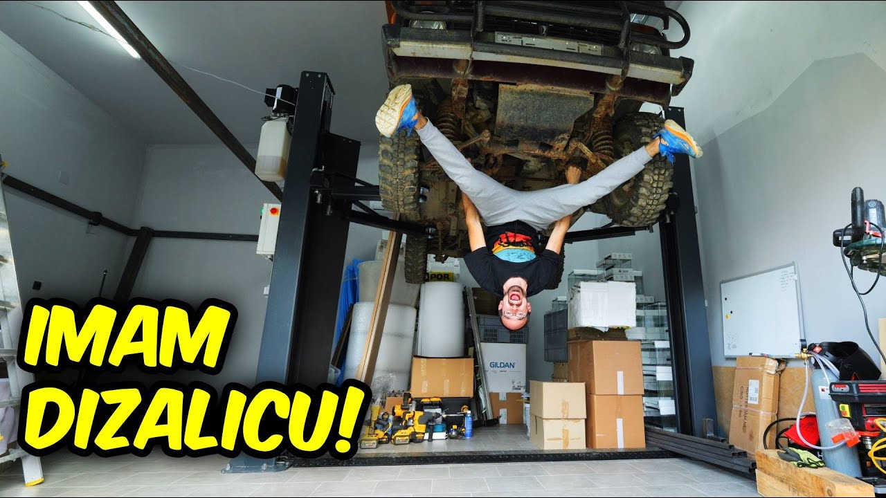 Muku Mučim Postavljajući DVOSTUPNU DIZALICU! - Weber klassik 4.0 Garaza Build #2