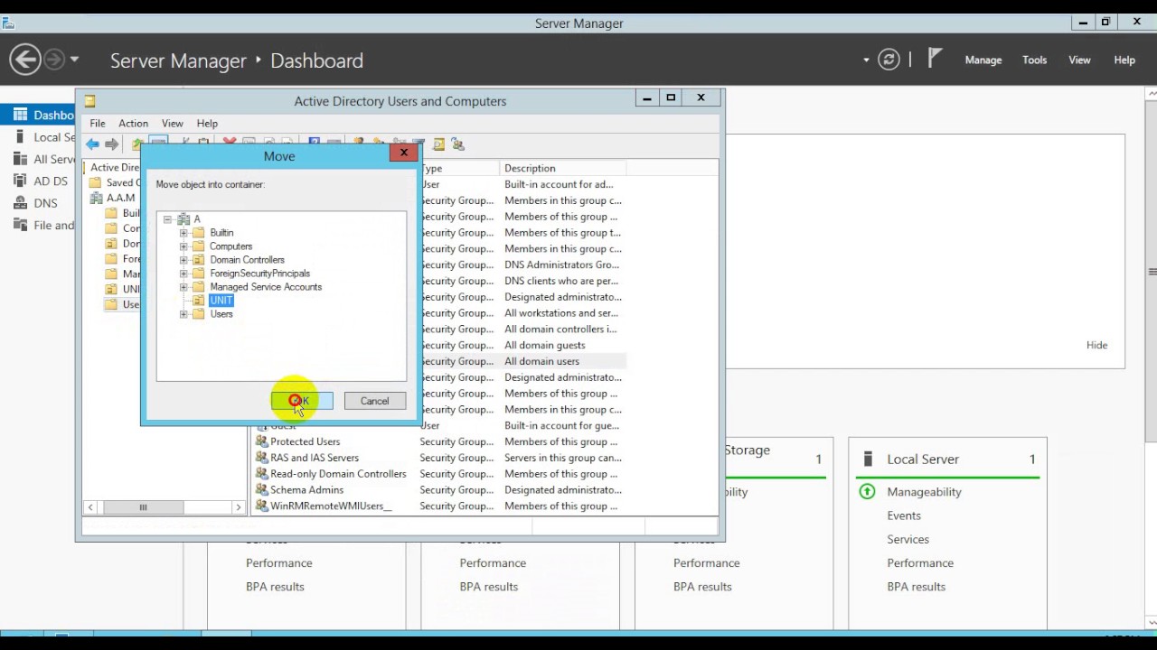 Managing Active Directory Domain Services Objects
