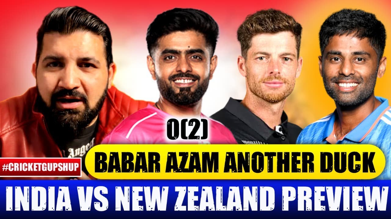 Babar Azam's another duck | IND vs NZ 1st T20I