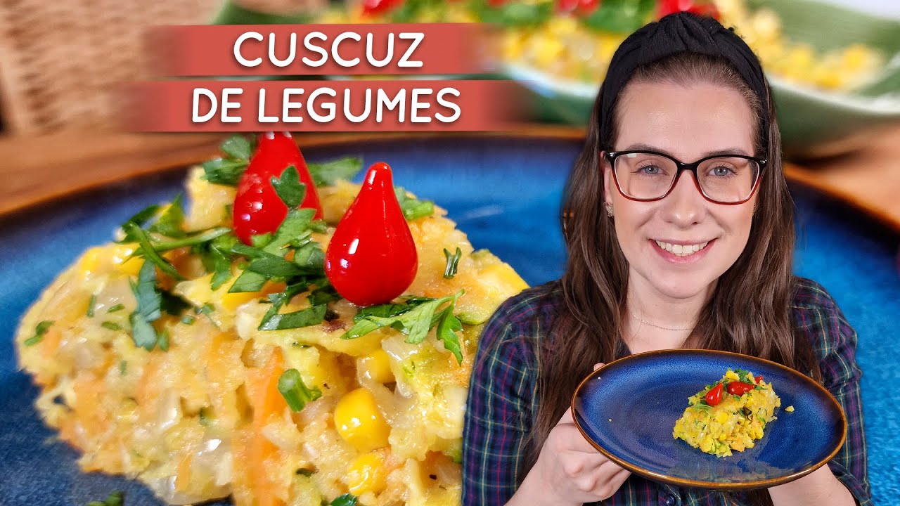 Tem legumes sobrando ai ? Cuscuz de legumes, super saboroso!