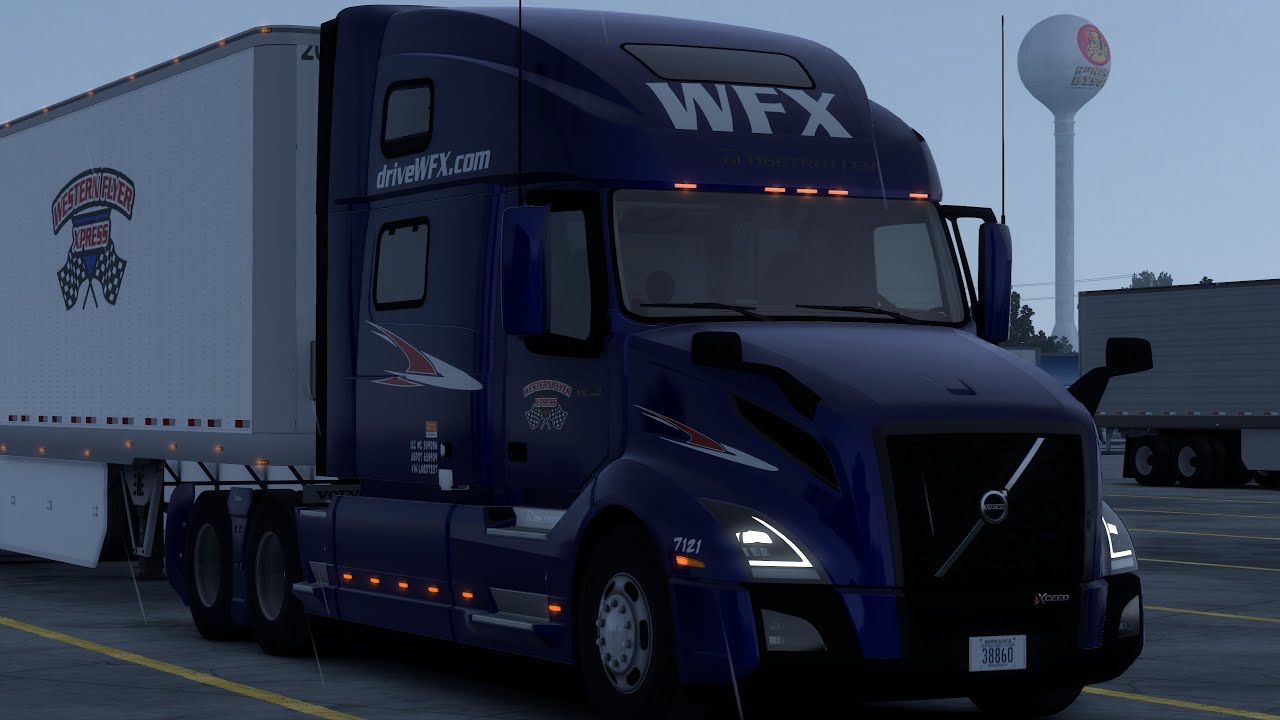 Rainy Drive to Denver - Volvo VNL 2018 - American Truck Simulator - Realistic POV ASMR Driving