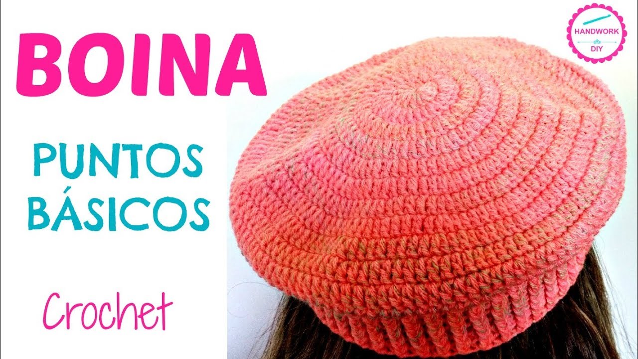 BOINA CLÁSICA A CROCHET PASO A PASO
