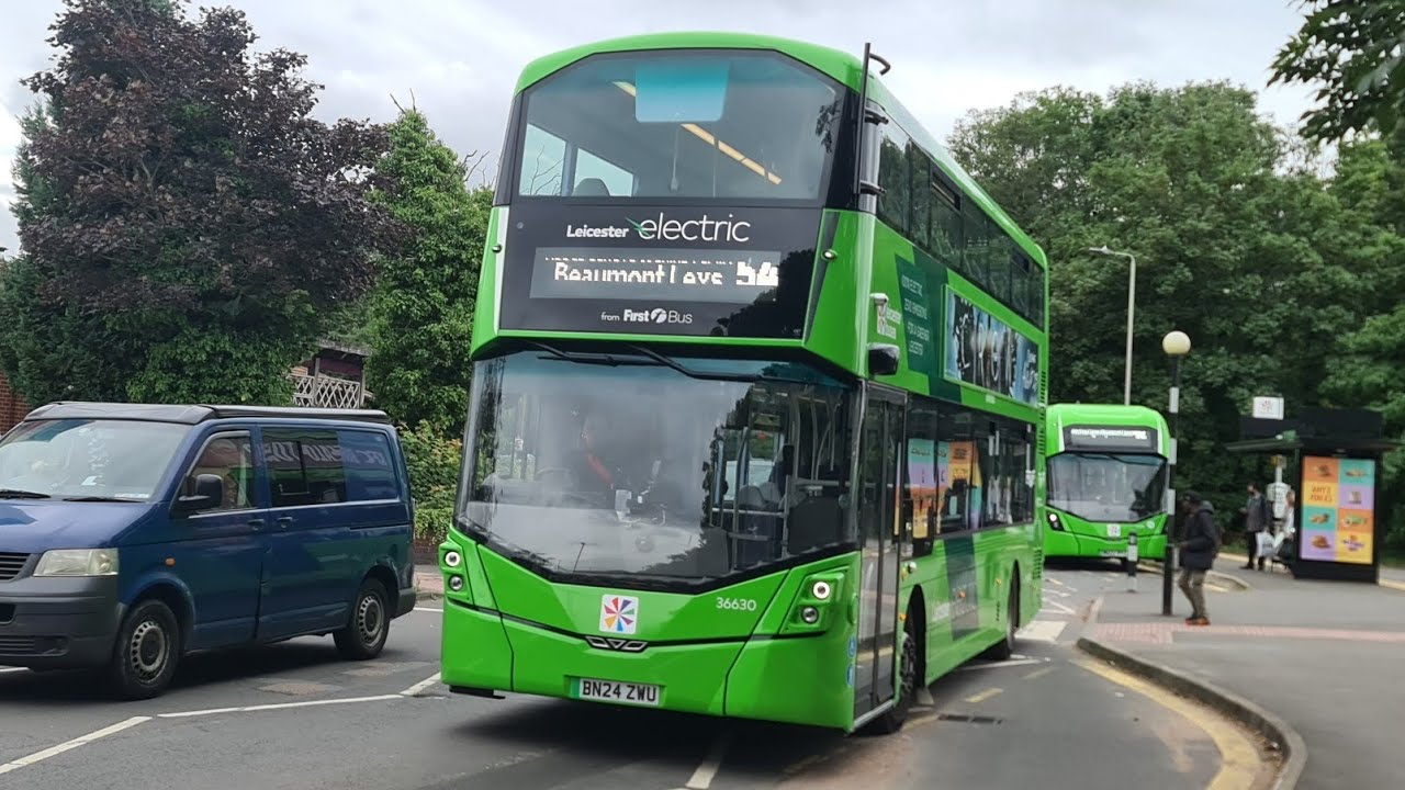 Ride on First Leicester' Wright StreetDeck Electroliner, 36630 (BN24 ZWU) - Route 54