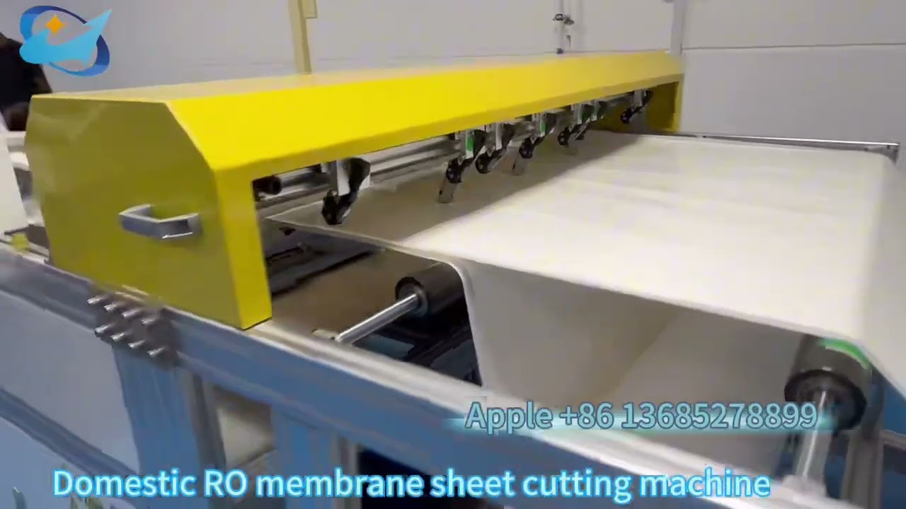 Domestic RO membrane sheet cutting machine#waterpurifier #romembrane #ro