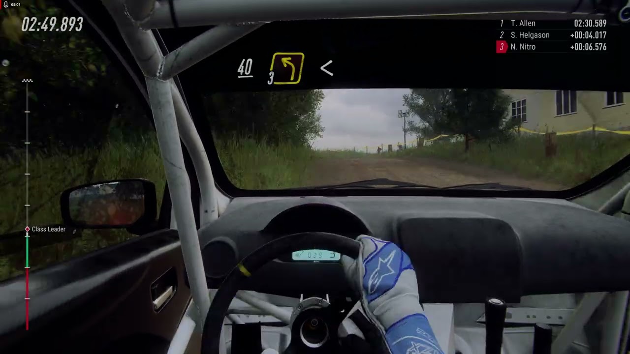 DiRT Rally 2 0 2026 02 25 Daily dry Poland-Mitsubishi R5-Cockpit view-PS 5 controller in PC 4K.