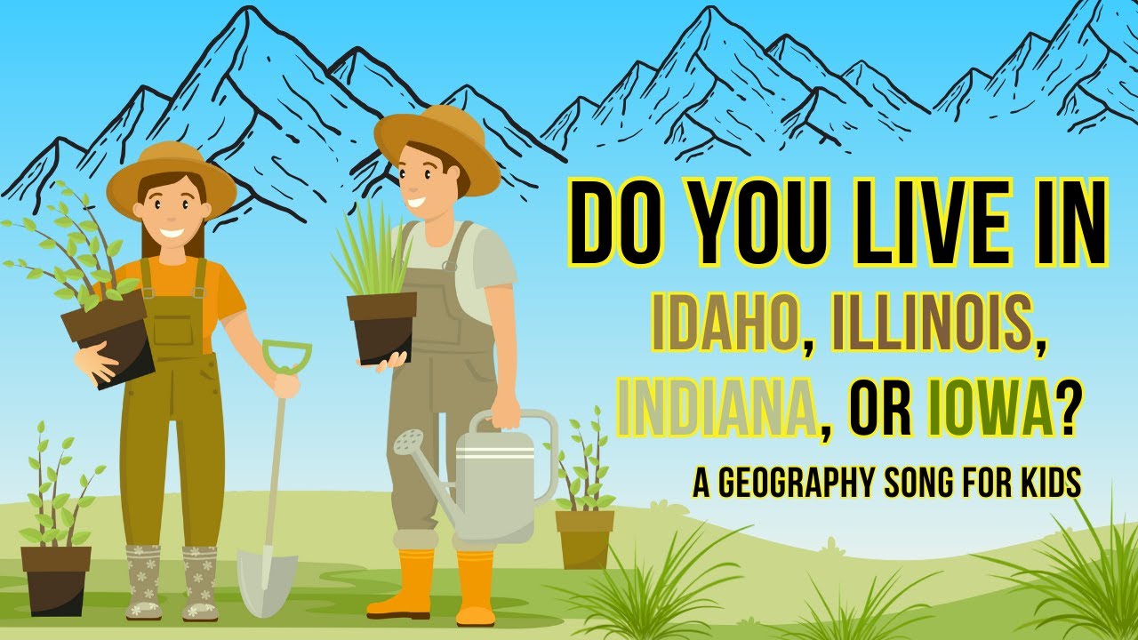 Do You Live in an "I" State: Idaho, Illinois, Indiana, or Iowa? / Geography Song for Kids